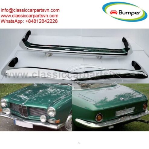 BMW 3200 CS Bertone bumpers (1962-1965) by stainless steel new