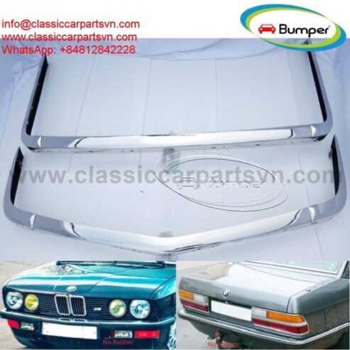 BMW E28 bumpers full set new (1982 – 1988) by stainless steel new