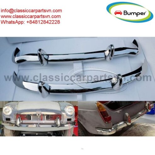 MGB bumpers without rubber on over riders