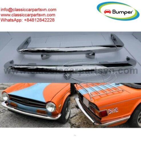 Triumph TR6 (1969-1974) bumpers by stainless steel new