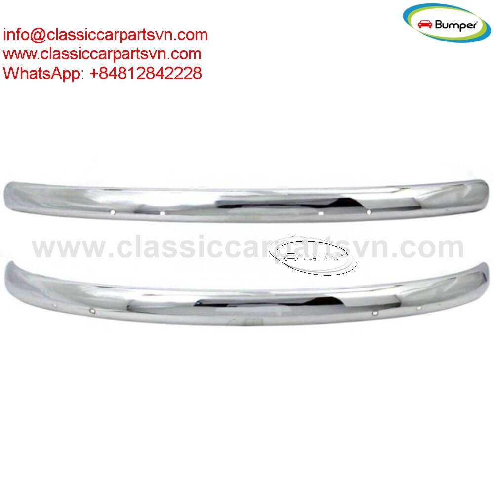 VW Beetle blade style (1955-1972) bumpers by stainless steel new