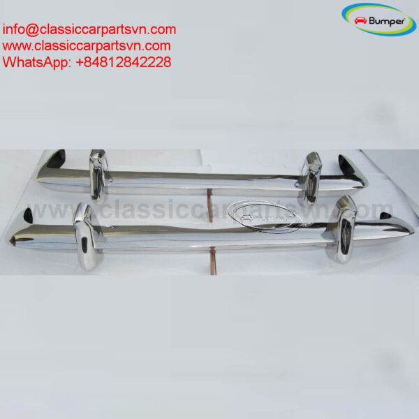 Volkswagen Karmann Ghia T34 (1962-1965) bumpers by stainless steel new and chairs.