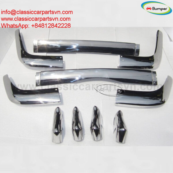 Volkswagen Karmann Ghia T34 (1962-1965) bumpers by stainless steel new and chairs.