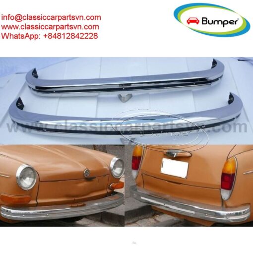 Volkswagen Type 3 bumper year (1970-1973) by stainless steel