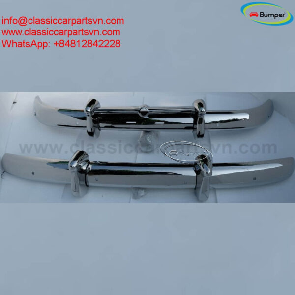 Volvo PV 444 (1947-1958) bumpers with bullhorns overriders by stainless steel