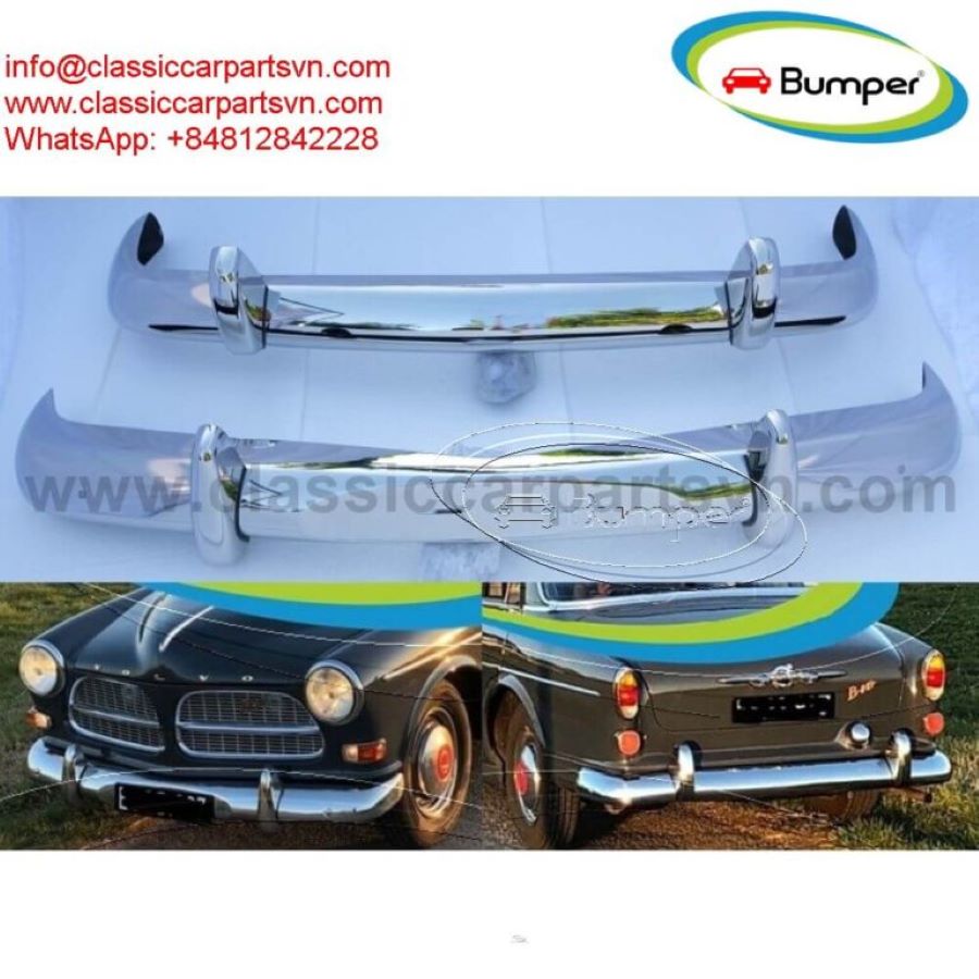 Volvo Amazon Euro type (1956-1970) bumpers by stainless steel